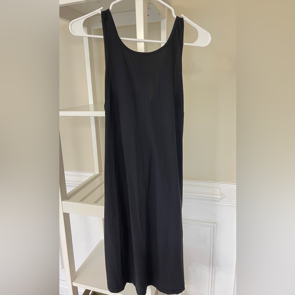 Lululemon Black Sleeveless Sports Wrap Dress